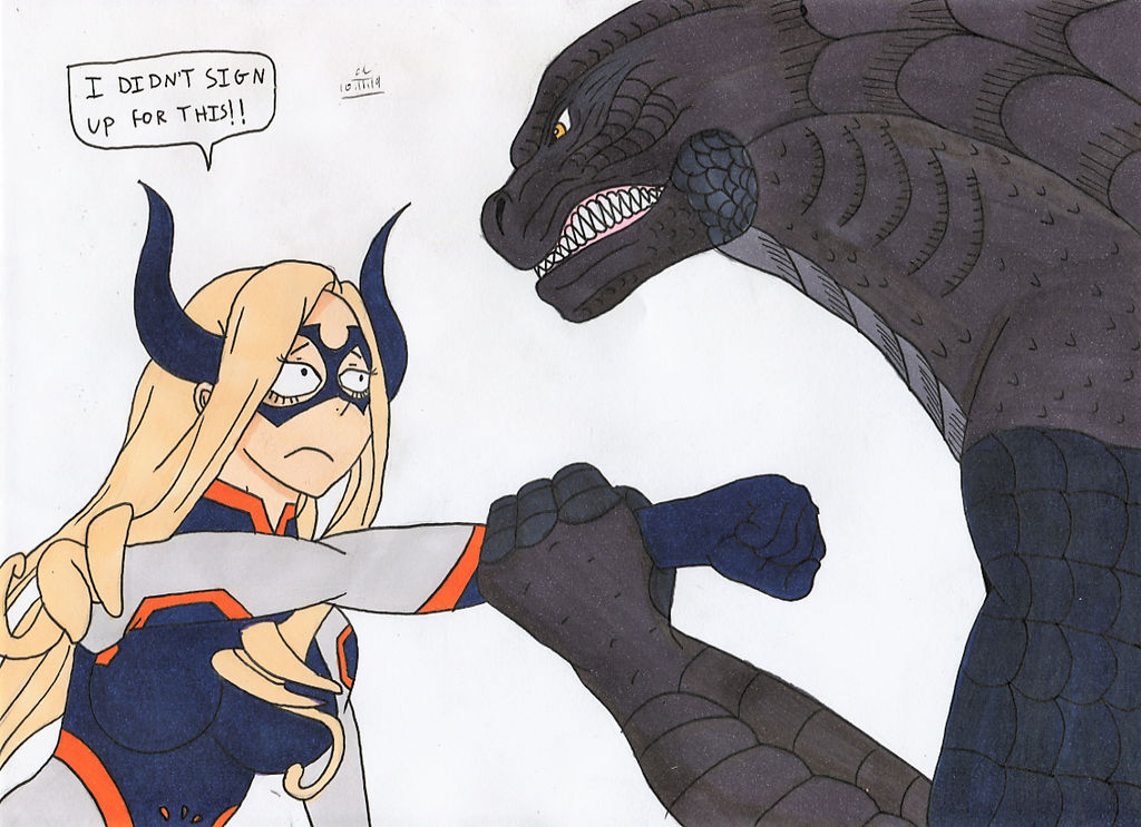 Godzilla Academia - Mount Lady vs Godzilla by Tyrannuss555 on DeviantArt