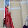 Typical Deep Red Wedding Dress of Pakistani Bride
