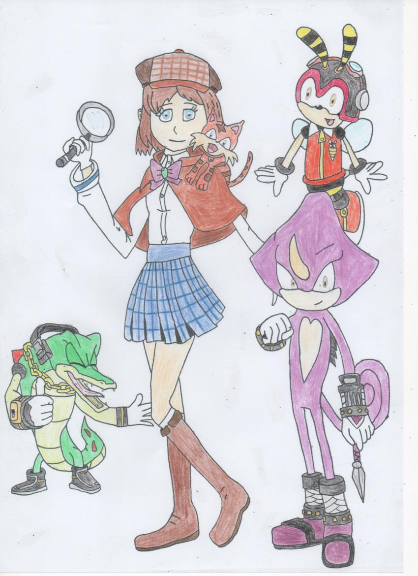 NinjaHaku21Art on X: And Done! Team Chaotix in Sonic Forces! (Vs