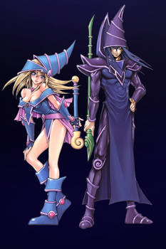 Dark Magician and Dark Magician Girl