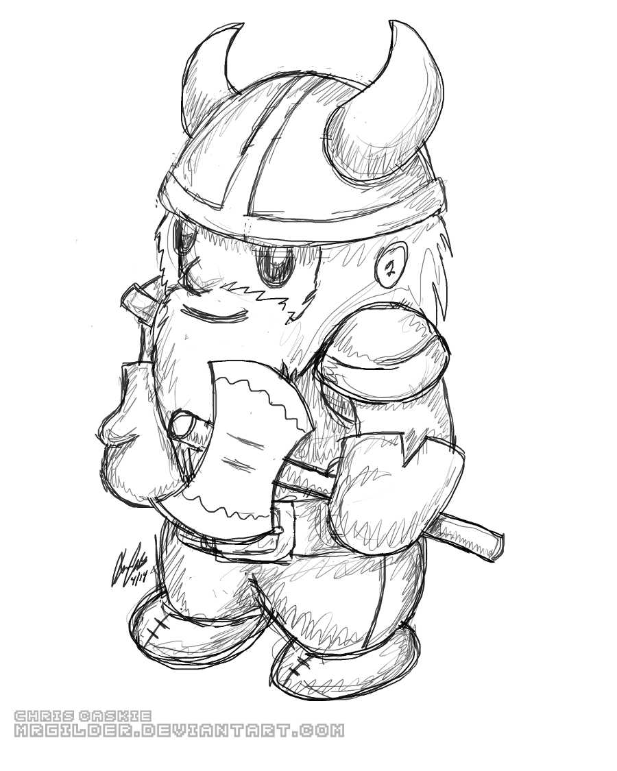 Little Viking Sketch