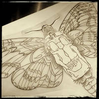 Deaths-Head Hawk Moth Design