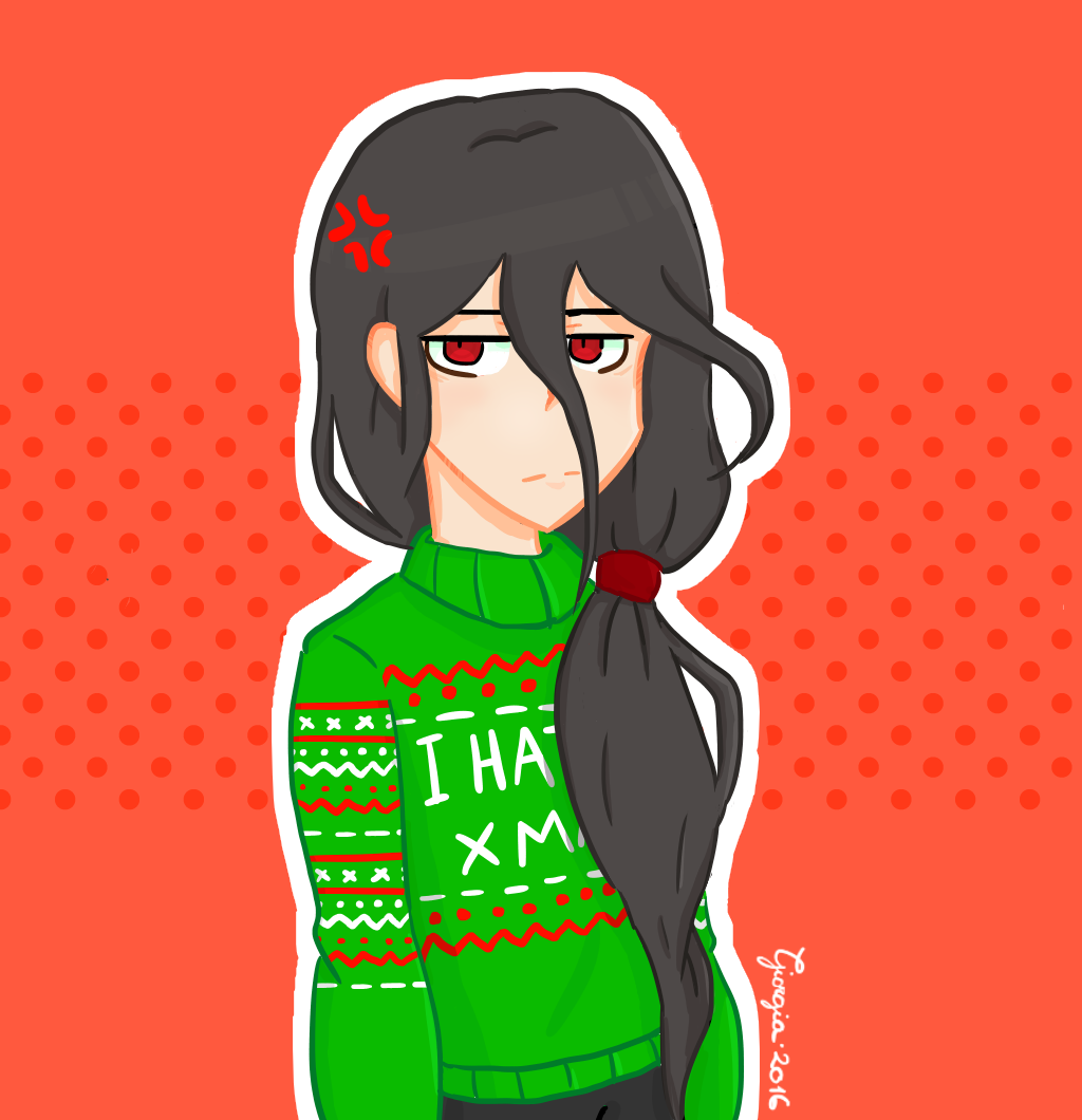 Izuru's new christmas sweater | Danganronpa