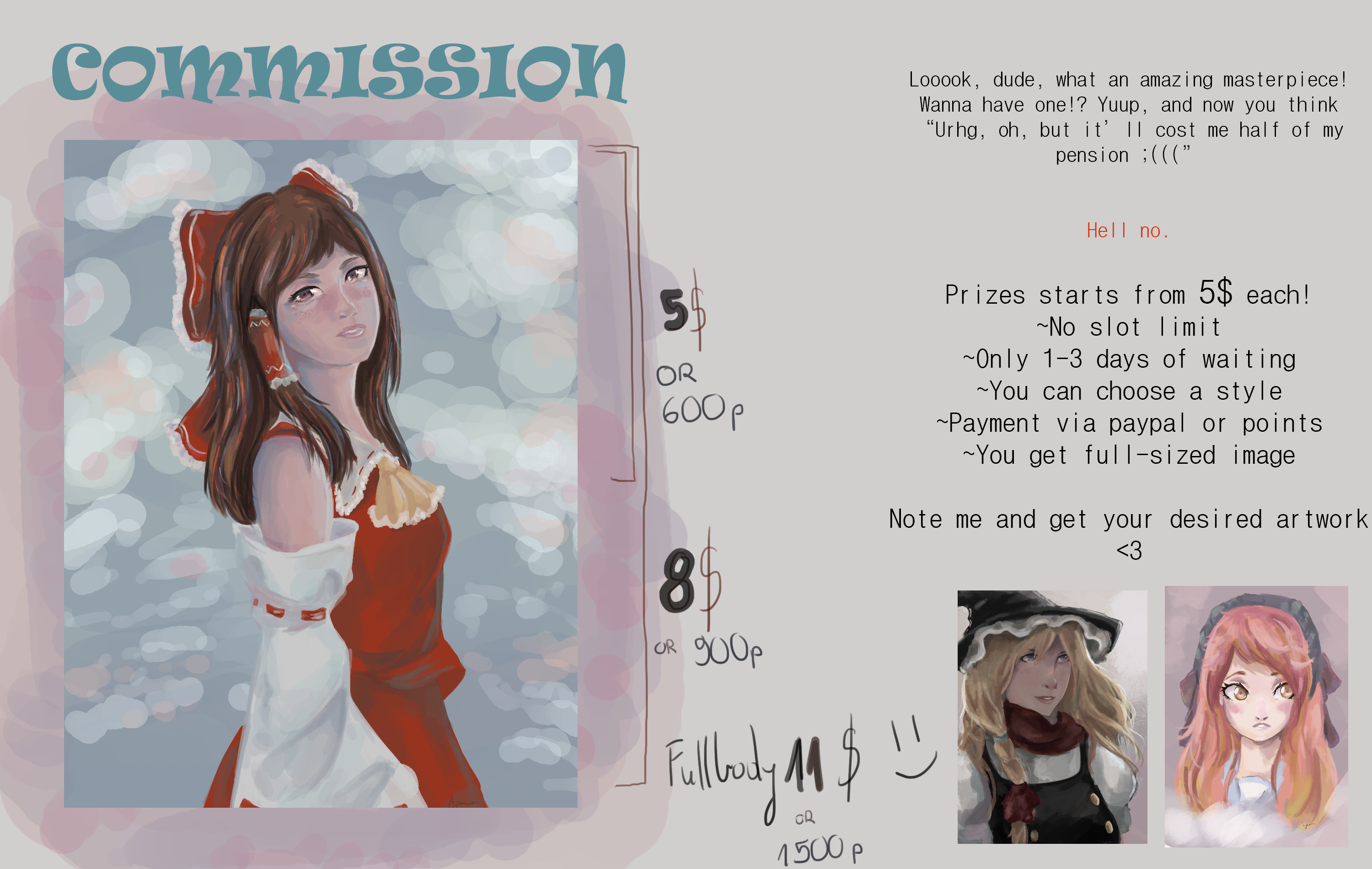 New COMMISSION INFO