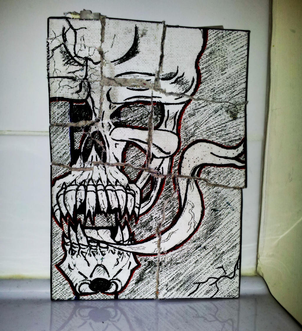 Boredom Skull Canvas