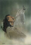 Native American Indian by morgansartworld