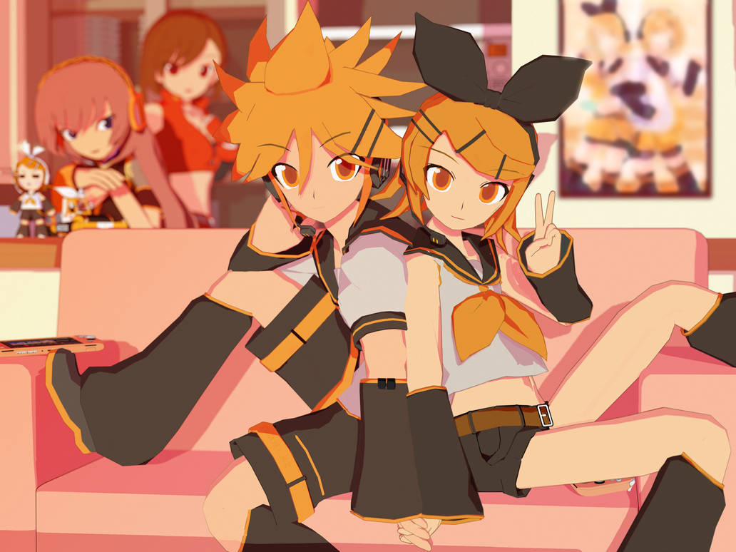 Len And Ryn Len and Rin by majinkz on DeviantArt
