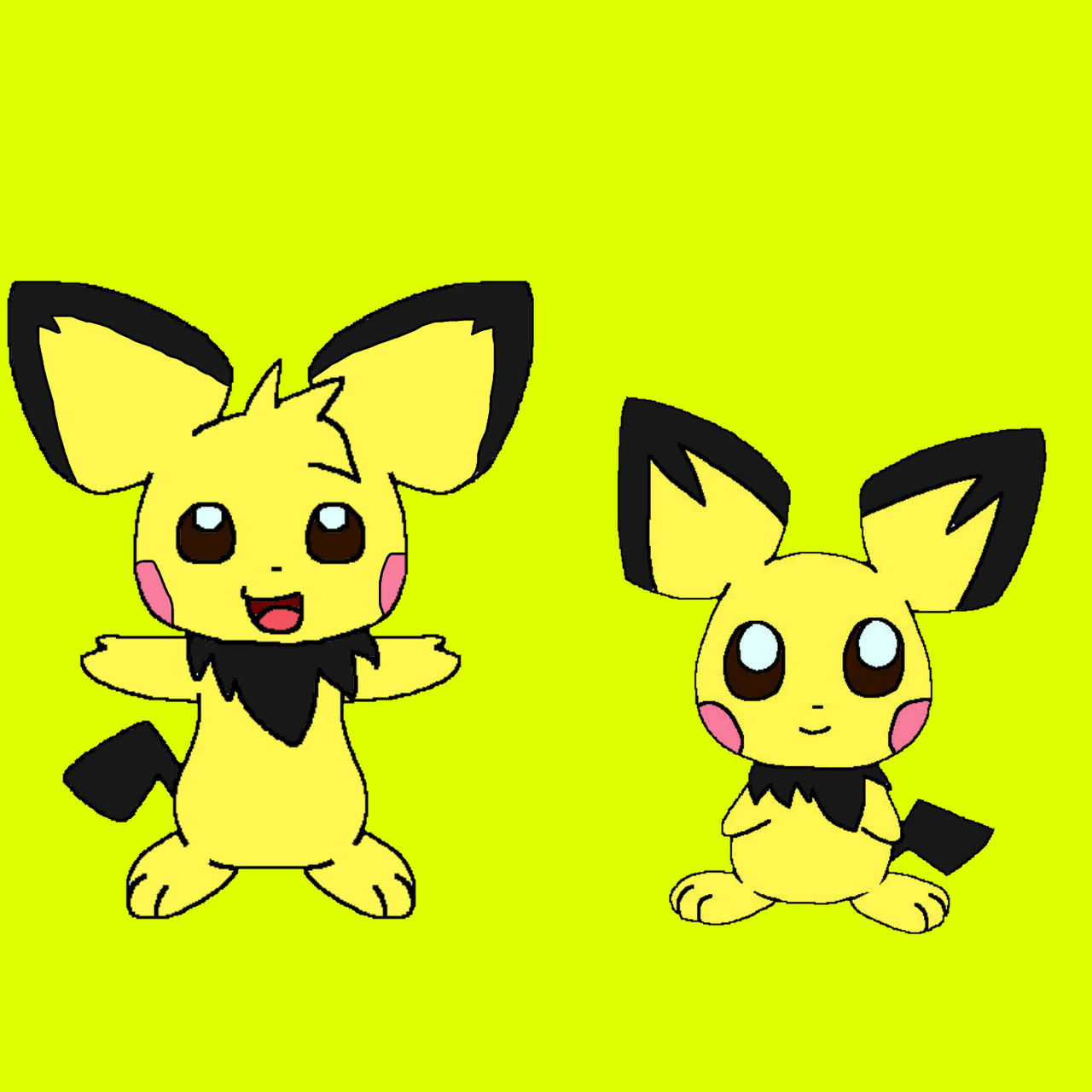 Pichu Grumpy Pichu big and Pichu Little by Animaniacslover666 on DeviantArt