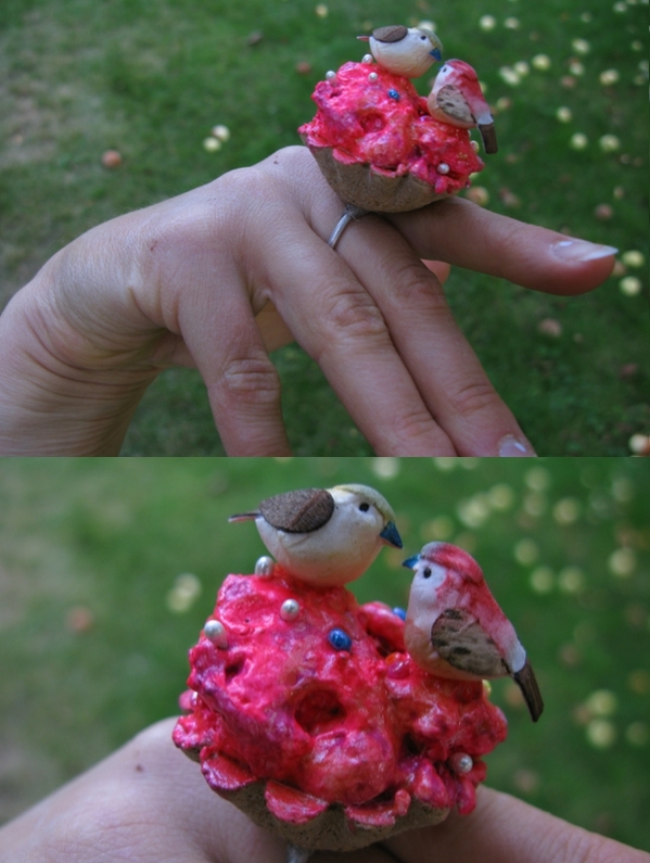 Sweet Lovebirds Lolita ring