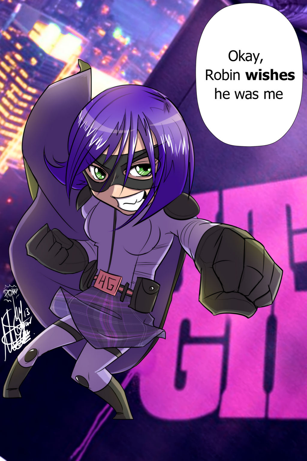 Chibi Hit Hit Girl Chibi by ManniManu-Z on DeviantArt