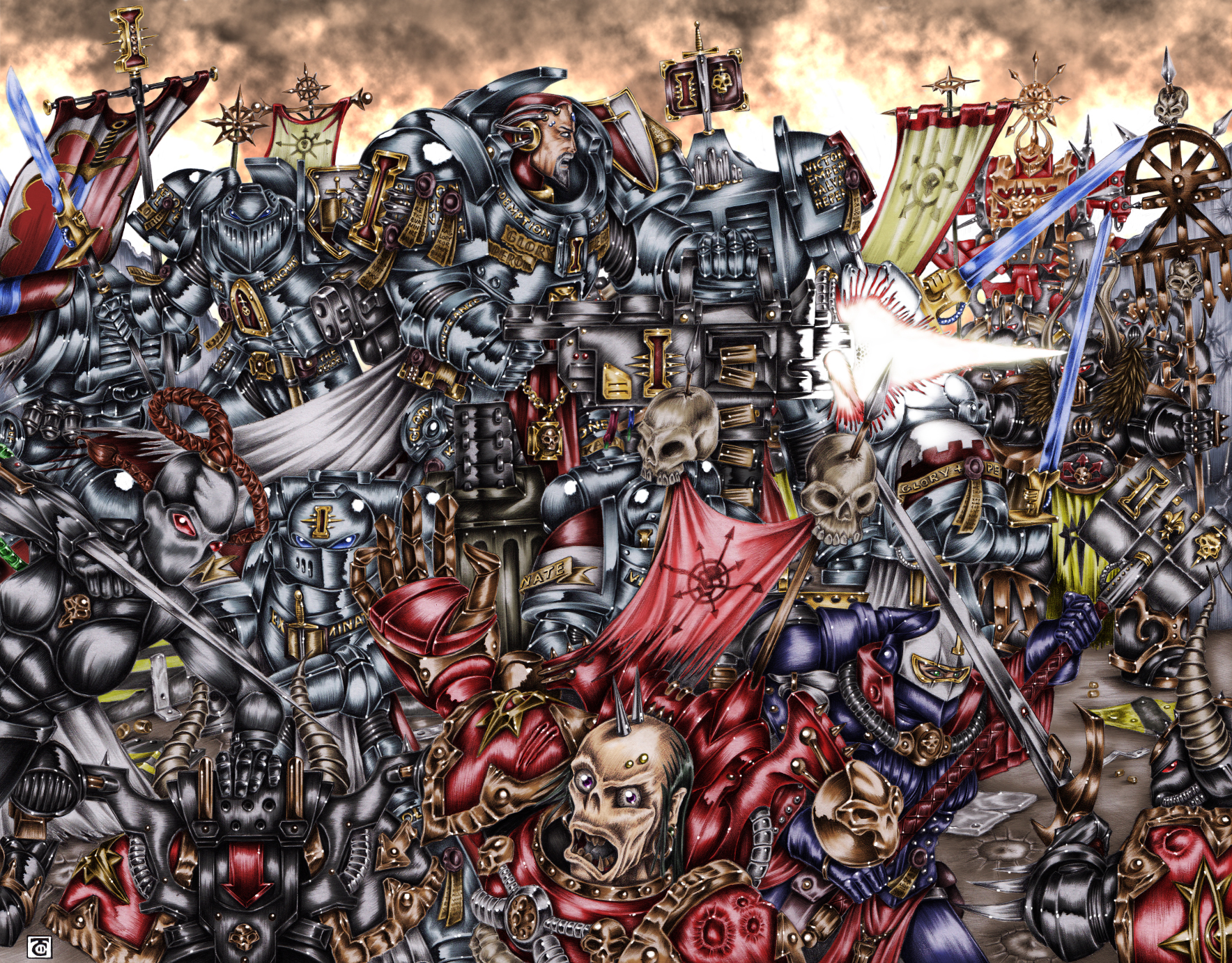 Warhammer 40K: Grey Knights vs. Chaos