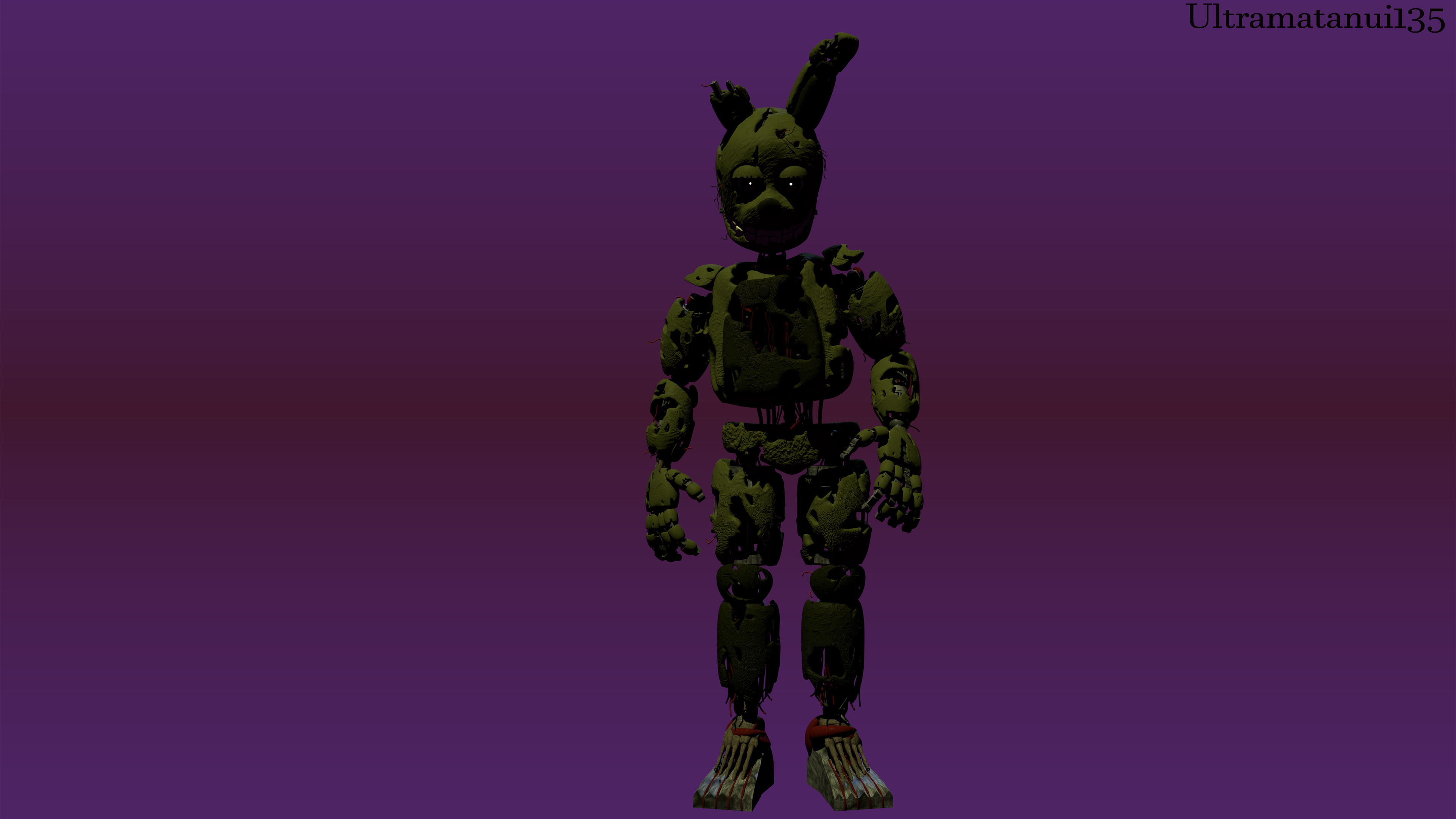 Springtrap Render 1 Dark by ultramatanui135 on DeviantArt