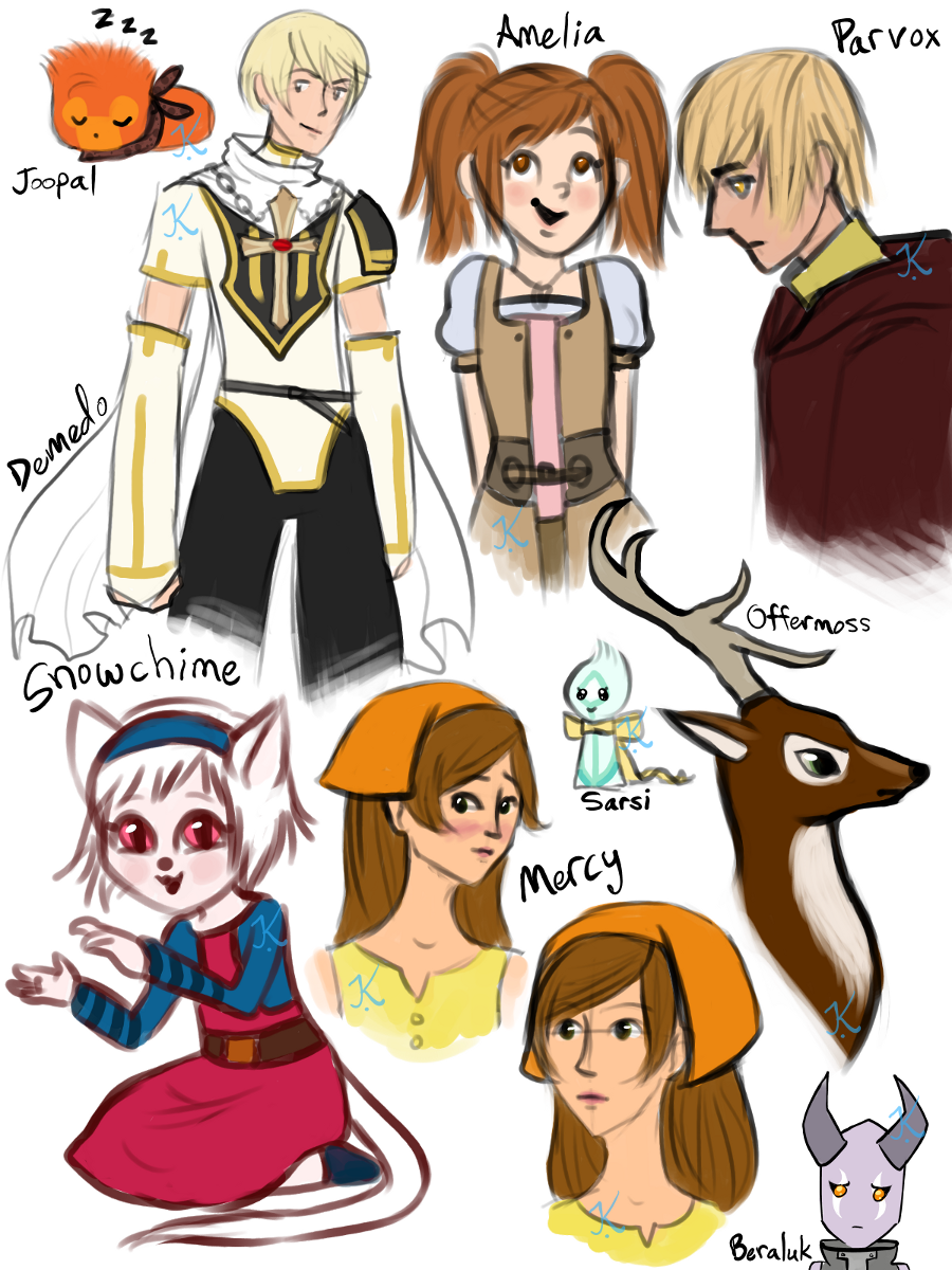 Random Character Sketches 5 by Kintupsi on DeviantArt