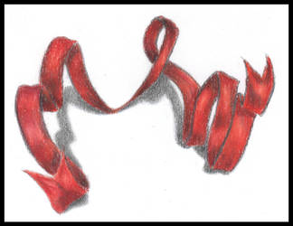 crimson red ribbon