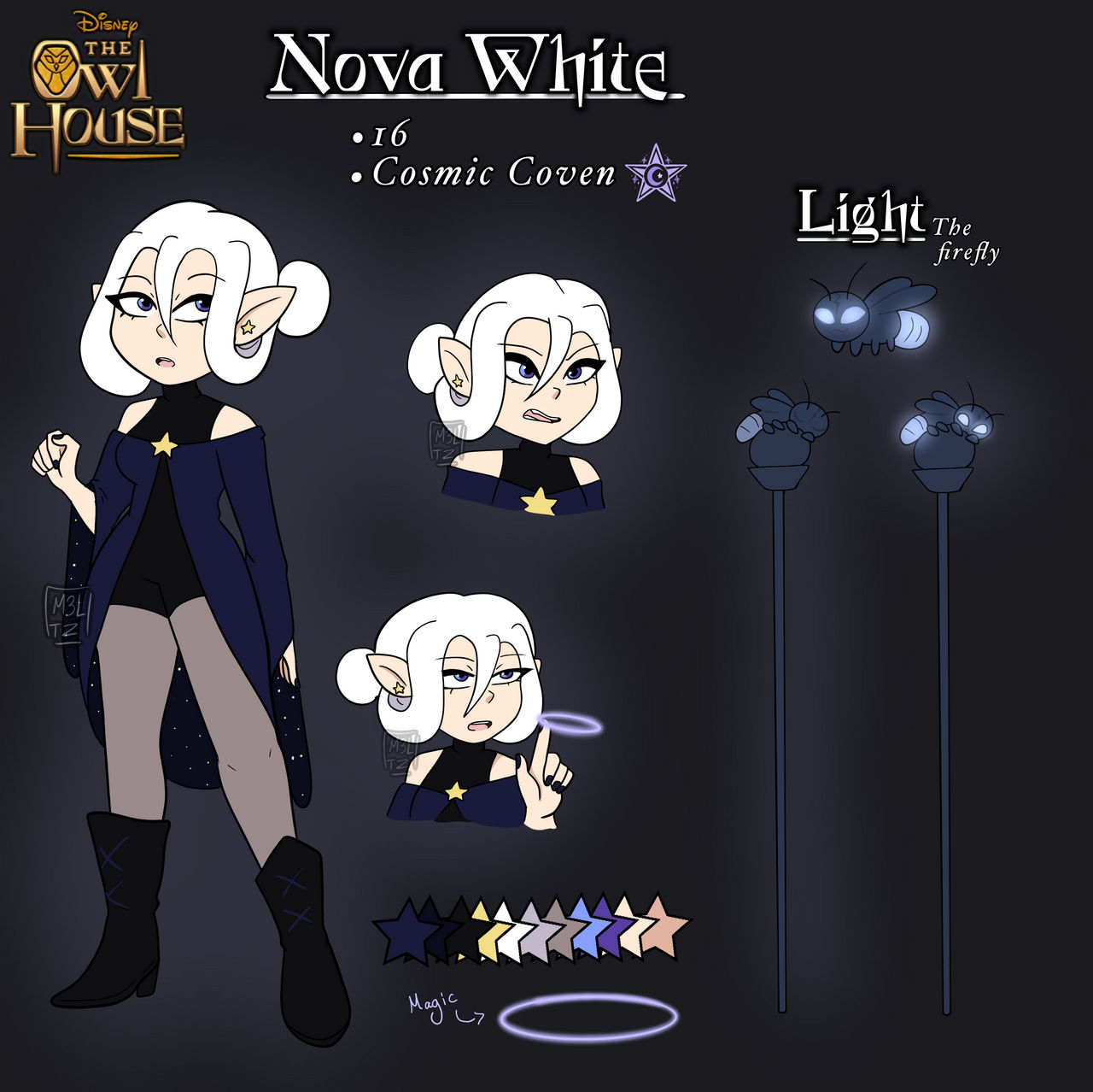 TOH OC Nova White (updated ref sheet) by WitcheryZ on DeviantArt