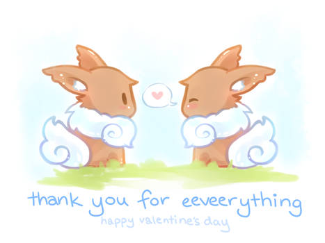 Valentines Day- Thank you for Eeveerything