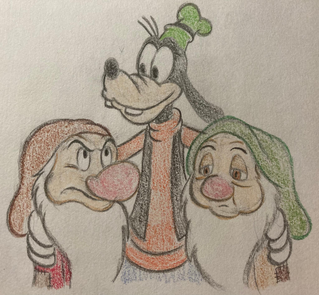 Grumpy, Sleepy, Goofy by PinkDuskStone on DeviantArt