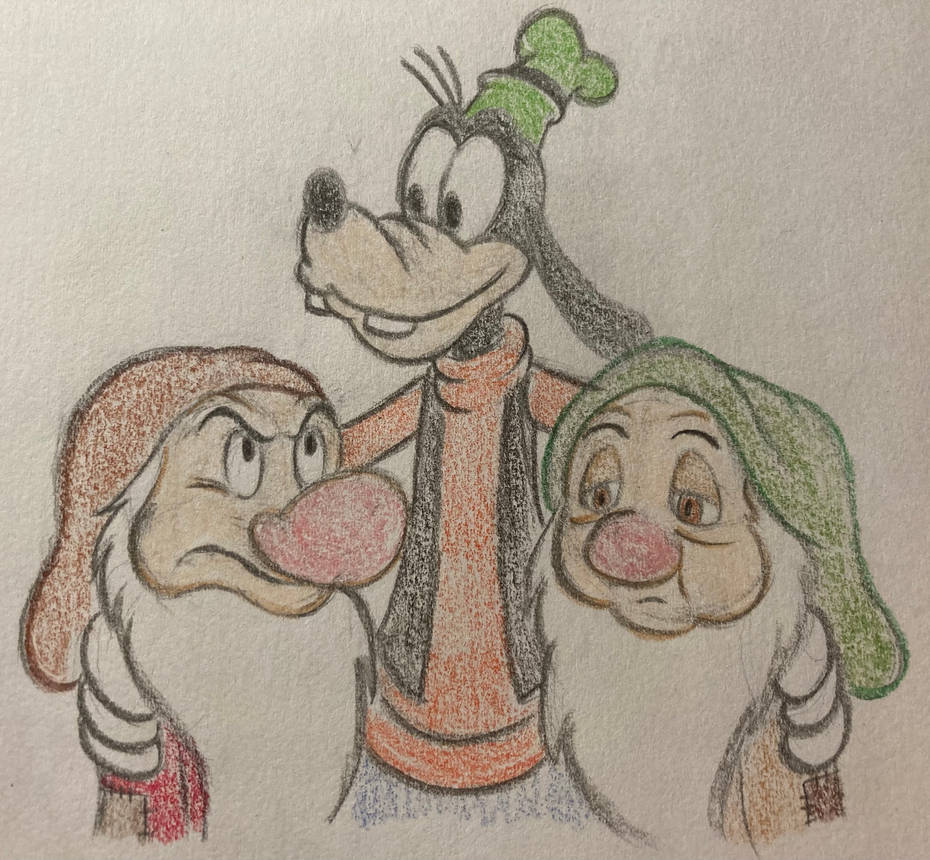 Grumpy, Sleepy, Goofy by PinkDuskStone on DeviantArt