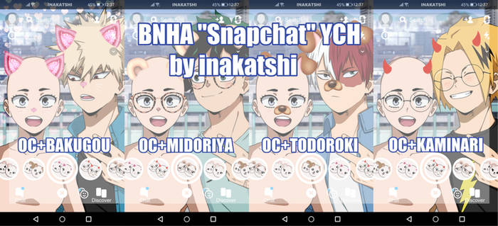 OPEN BNHA YCH | Snapchat