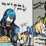 My OCs interaction with pupvolt