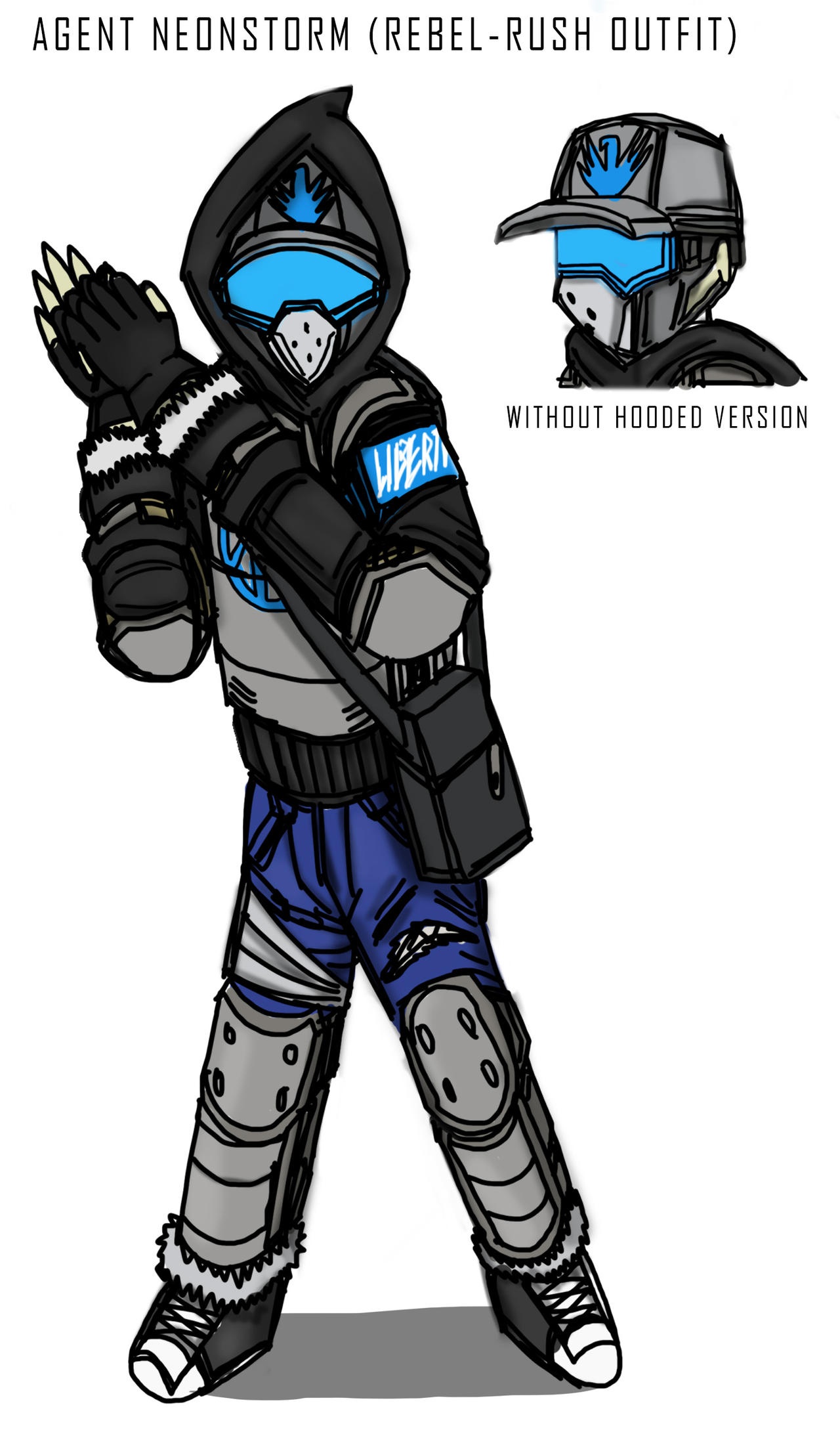 Agent Ray Rust Agent Neonstorm alternate outfit (Rebel-Rust) by Napasitart on DeviantArt