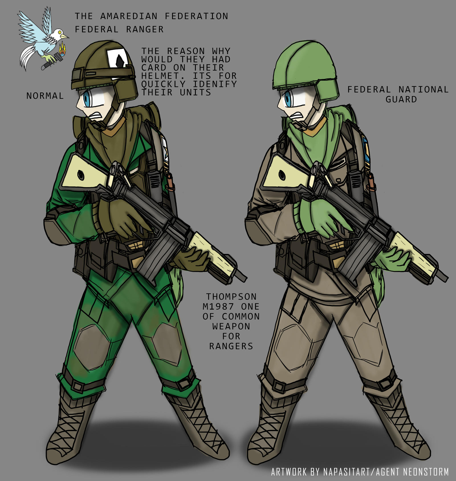 Amaredian Federal Ranger by Napasitart on DeviantArt
