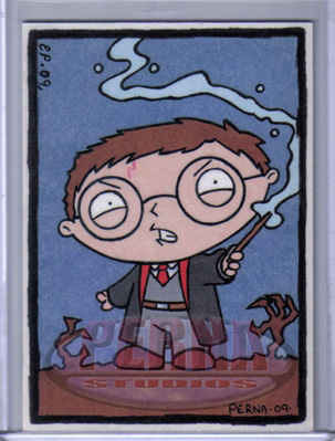 Stewie as Harry Potter