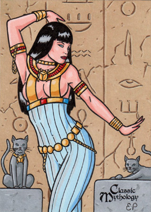 Bastet Sketch Card - Classic Mythology