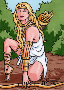 Artemis Sketch Card - Classic Mythology
