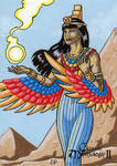 Isis Sketch Card - Classic Mythology II by ElainePerna