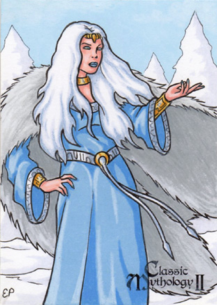 Skadi Sketch Card - Classic Mythology II