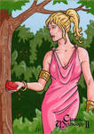 Persephone Sketch Card - Classic Mythology II by ElainePerna