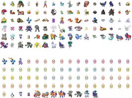 Gen 8 Pokemon sprites