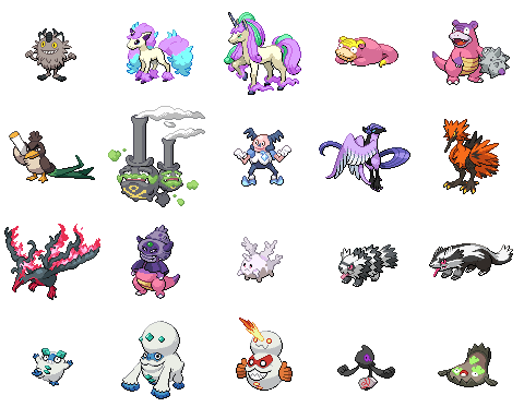 Galarian form sprites