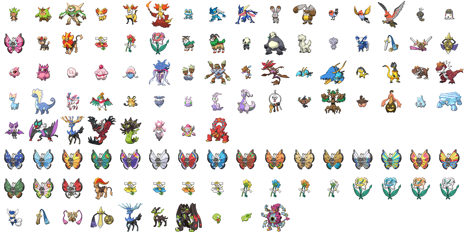 Gen 6 Pokemon Sprites (Wip) By Leparagon On Deviantart