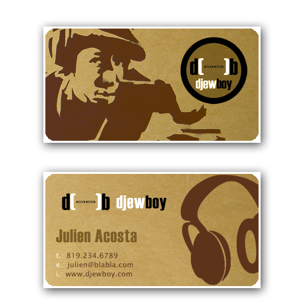 Dj business card