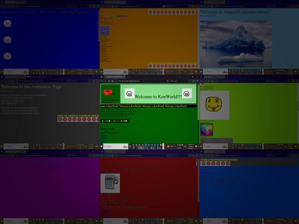 Hand-coded HTML Webpages, circa 2005 by movementalstudio on DeviantArt