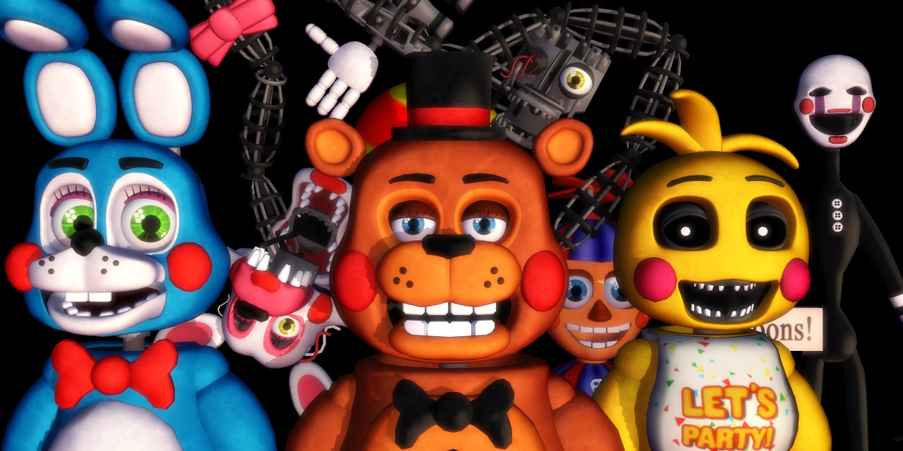 FNaF 6 - All animatronics (2) by LUVUS-7 on DeviantArt