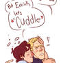 Drunk!Cherik Cuddles