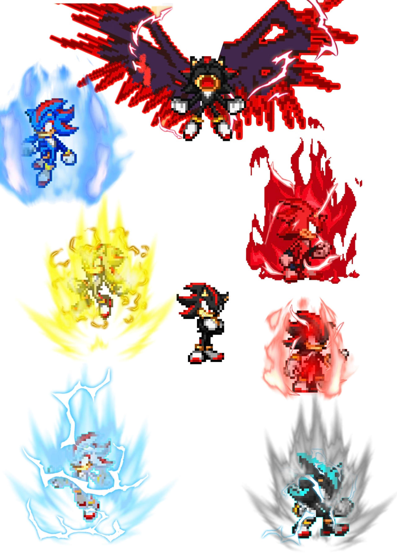 All Shadow Transformations by OPDarts2011 on DeviantArt