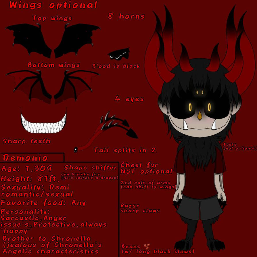 Demonic Plus Reference Demonio's Reference Sheet by TheKillager on DeviantArt