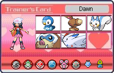 Dawn's Trainer Card