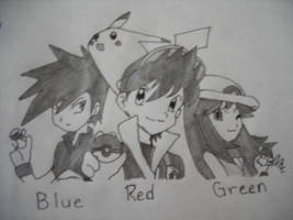 Red and Friends (Shaded)