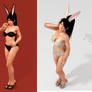 DOA 5 MOD Momiji Bunny Black/White