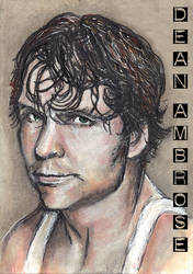 Dean Ambrose Sketch Card Copics