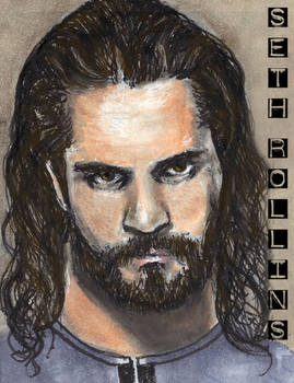 Seth Rollins Sketch Card Copics