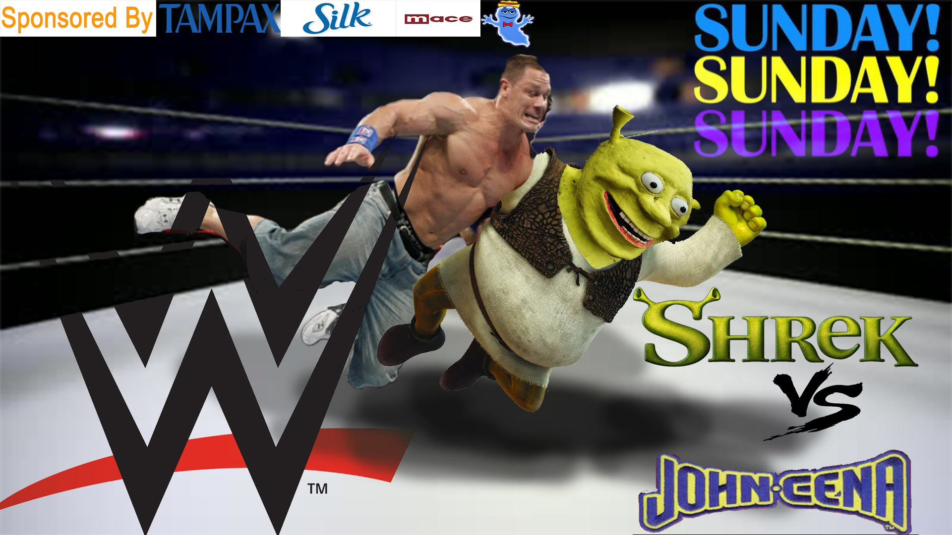 Shrek vs sonic WWE