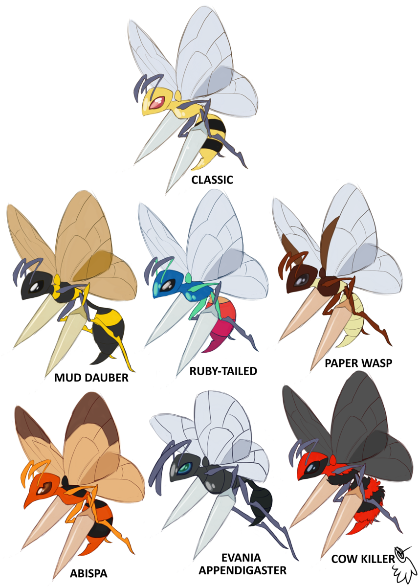 Beedrill Pattern Beedrill Variants by LucidJello on DeviantArt