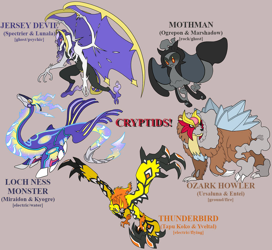 Cryptid Hybrids! by LucidJello on DeviantArt