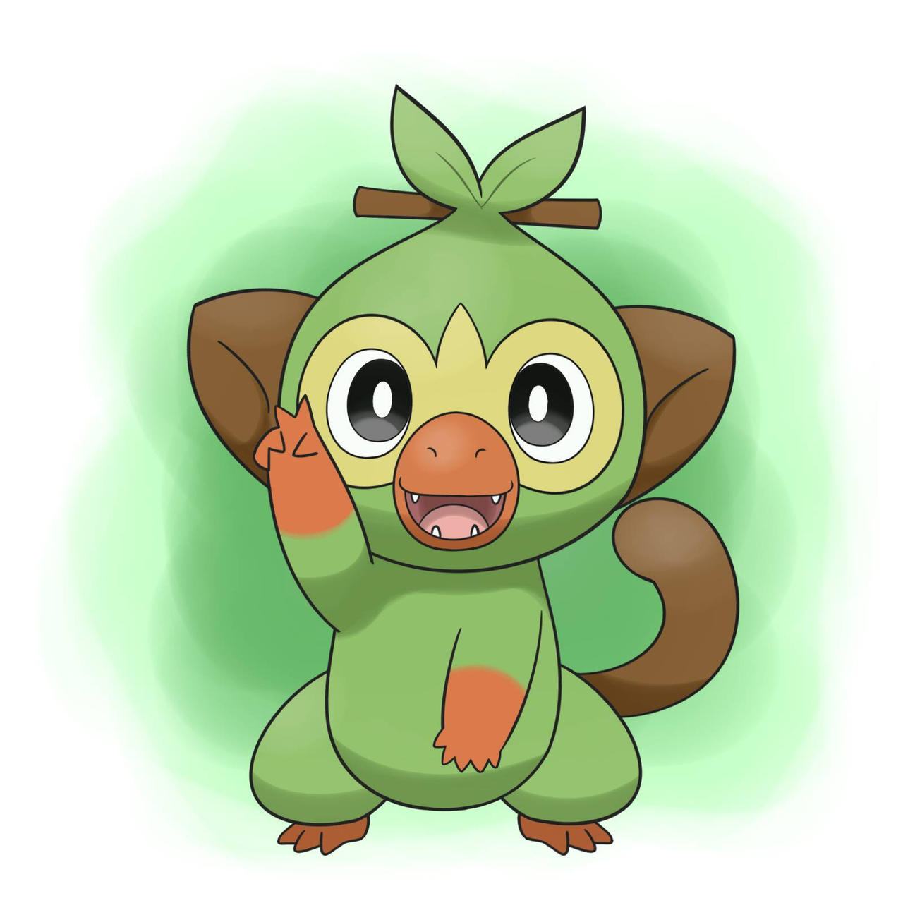 Grokey Face Grookey by FlashyLuxio on DeviantArt